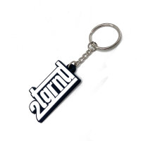 2tg basic Keychain white on black